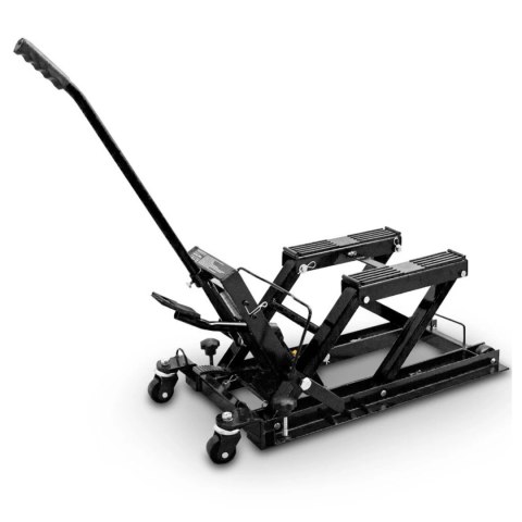 Bituxx Podnośnik motocyklowy hydrauliczny 680kg czarny stabilny mobilny trwały