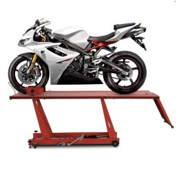 Bituxx Podnośnik motocyklowy platforma podnośnik hydrauliczny 460 kg czerwony