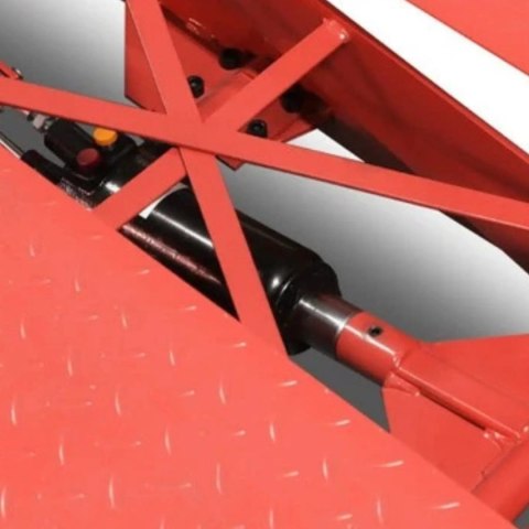 Bituxx Podnośnik motocyklowy platforma podnośnik hydrauliczny 460 kg czerwony