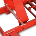 Bituxx Podnośnik motocyklowy platforma podnośnik hydrauliczny 460 kg czerwony