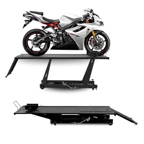 Bituxx Podnośnik motocyklowy platforma podnośnik hydrauliczny 464 kg stabilny