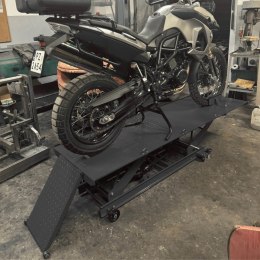 Bituxx Podnośnik motocyklowy platforma podnośnik hydrauliczny 464 kg stabilny