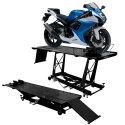 Bituxx Podnośnik motocyklowy platforma podnośnik hydrauliczny 464 kg stabilny