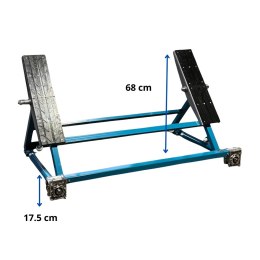 Bituxx Podnośnik samochodowy podnośnik nożycowy 3000 kg Regulowany 77.5 - 153 cm