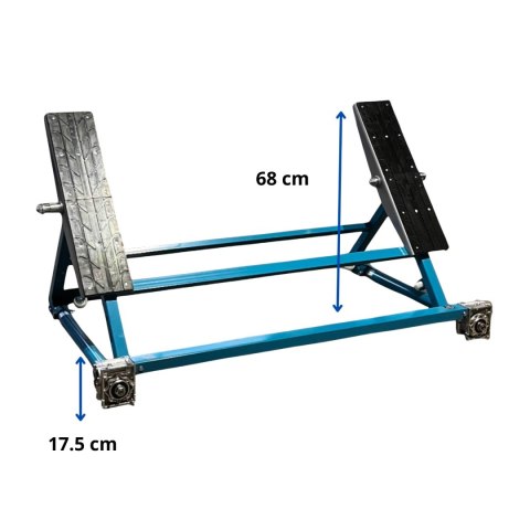 Bituxx Podnośnik samochodowy podnośnik nożycowy 3000 kg Regulowany 77.5 - 153 cm