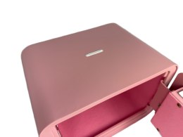 Bituxx Różowy sejf biurowy domowy na kod i klucz