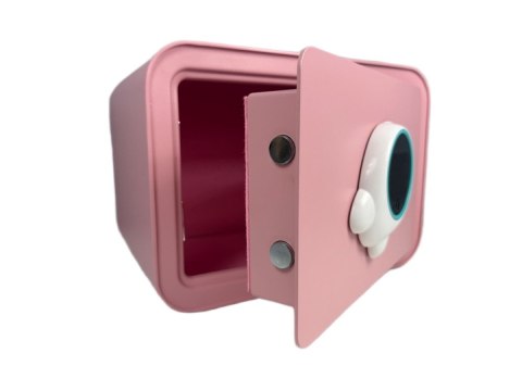 Bituxx Różowy sejf biurowy domowy na kod i klucz