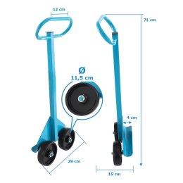 Bituxx Uchwyt transportowy do płyt 100 kg z podwójnym kołem do Gipsu OSB MDF