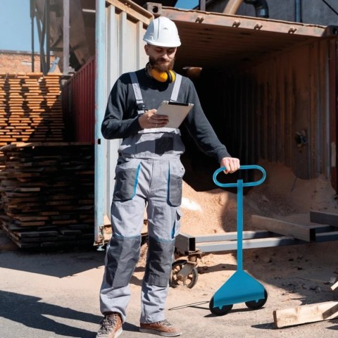 Bituxx Uchwyt transportowy do płyt 100 kg z podwójnym kołem do Gipsu OSB MDF