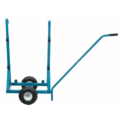 Bituxx Wózek do płyt regulowany stalowy niebieski 200kg pneumatyczne koła