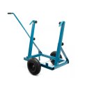 Bituxx Wózek do płyt regulowany stalowy niebieski 200kg pneumatyczne koła