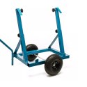 Bituxx Wózek do płyt regulowany stalowy niebieski 200kg pneumatyczne koła
