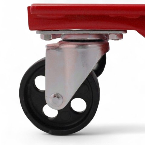 Bituxx Wózki Manewrowe 450 kg 2 Sztuki Czerwone Rolki Transportowe do Samochodów