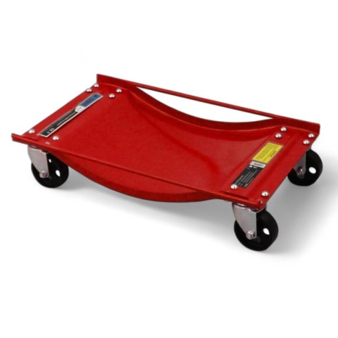 Bituxx Wózki Manewrowe 450 kg 2 Sztuki Czerwone Rolki Transportowe do Samochodów