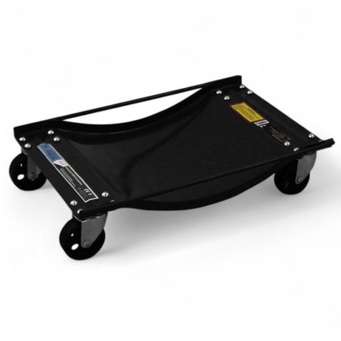Bituxx Wózki Manewrowe 450 kg 4 Sztuki Czarne Rolki Transportowe do Samochodów