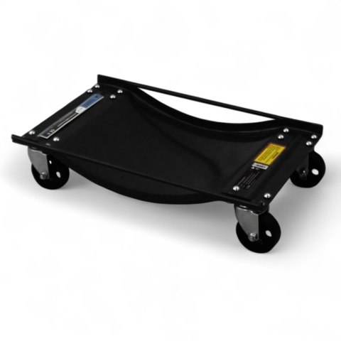 Bituxx Wózki Manewrowe 450 kg 4 Sztuki Czarne Rolki Transportowe do Samochodów