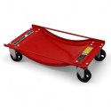 Bituxx Wózki Manewrowe 450 kg 4 Sztuki Czerwone Rolki Transportowe do Samochodów