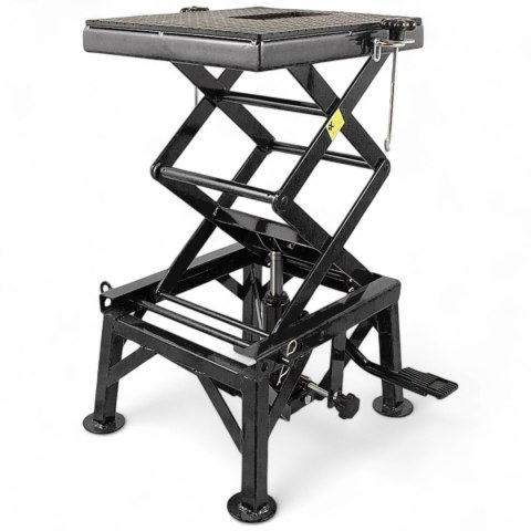 E-hurtownia Podnośnik Hydrauliczny Motocyklowy 135 kg 35-87 cm z Gumowaną Platformą