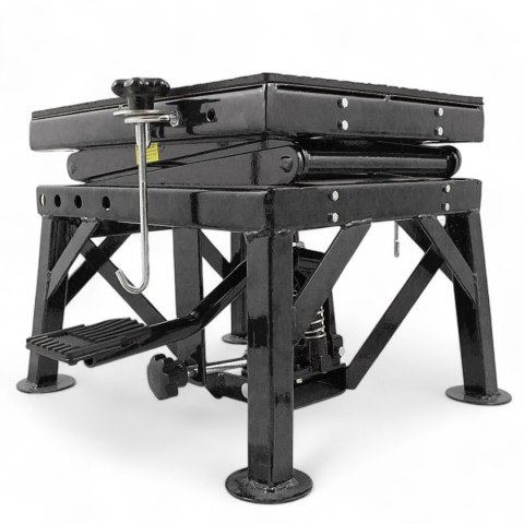 E-hurtownia Podnośnik Hydrauliczny Motocyklowy 135 kg 35-87 cm z Gumowaną Platformą