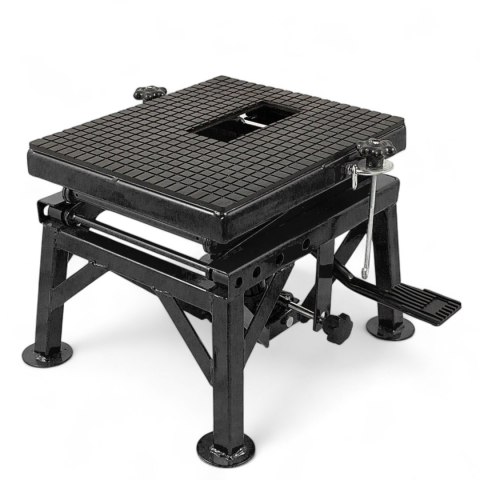 E-hurtownia Podnośnik Hydrauliczny Motocyklowy 135 kg 35-87 cm z Gumowaną Platformą