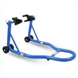 E-hurtownia Stojak motocyklowy przedni niebieski stalowy 250 kg regulowany wytrzymały