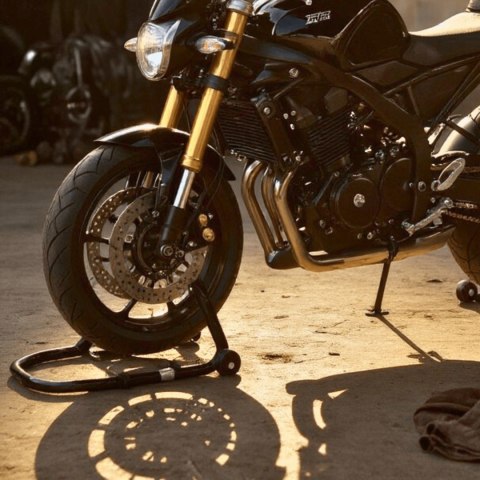 E-hurtownia Stojak motocyklowy transportowy regulowany do serwisu i garażu 250 kg