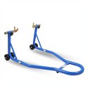 E-hurtownia Stojak motocyklowy tylny stalowy 250 kg niebieski regulowany na tylne koło