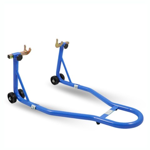 E-hurtownia Stojak motocyklowy tylny stalowy 250 kg niebieski regulowany na tylne koło