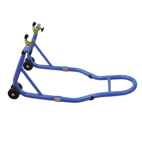 E-hurtownia Stojak motocyklowy tylny stalowy 250 kg niebieski regulowany na tylne koło