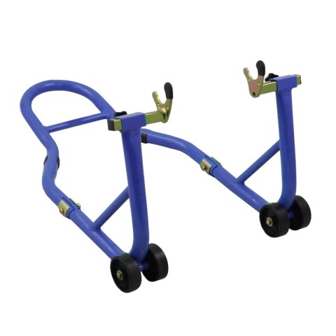 E-hurtownia Stojak motocyklowy tylny stalowy 250 kg niebieski regulowany na tylne koło