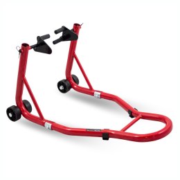 E-hurtownia Stojak motocyklowy uchwyt do motoru czerwony stalowy 250 kg regulowany