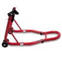 E-hurtownia Stojak motocyklowy uchwyt do motoru czerwony stalowy 250 kg regulowany