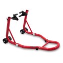 E-hurtownia Stojak motocyklowy uchwyt do motoru czerwony stalowy 250 kg regulowany