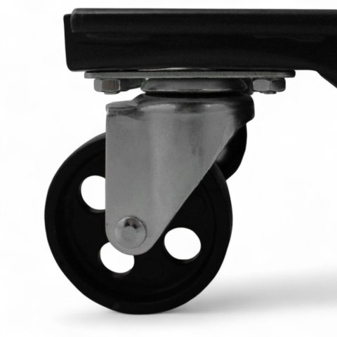 E-hurtownia Wózki Manewrowe 450 kg 2 Sztuki Czarne Rolki Transportowe do Samochodów