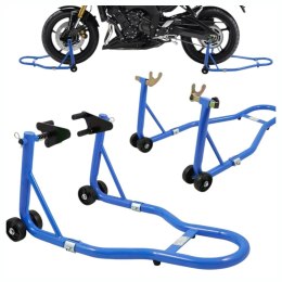 E-hurtownia Zestaw stojak motocyklowy przód tył 250kg uniwersalny regulowany wytrzymały