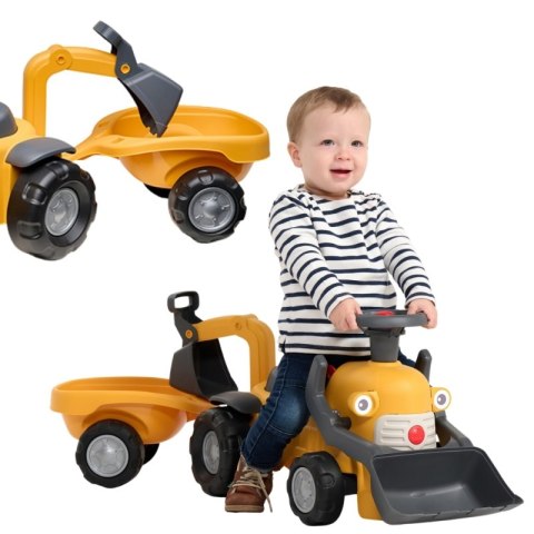 FALK FALK Chodzik Jeździk Koparka Marcel z Przyczepką