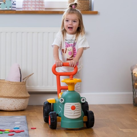 FALK FALK Maurice Traktorek Jeździk Zielony Pchacz Odpychacz Schowek od 1 roku