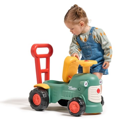 FALK FALK Maurice Traktorek Jeździk Zielony Pchacz Odpychacz Schowek od 1 roku