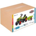 FALK FALK Traktor Claas Zielony na Pedały z Przyczepą + Klakson od 2 Lat.