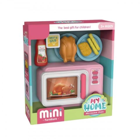 Inna marka Różowa Kuchenka Mikrofalowa z Kurczakiem