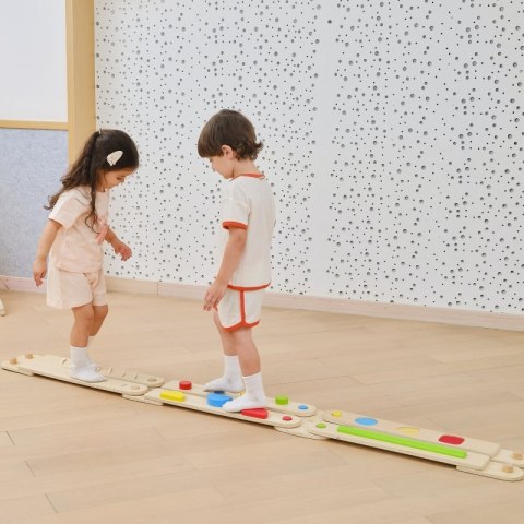 Viga Toys VIGA Drewniana Równoważnia Modułowa Tor Ścieżka Sensoryczna