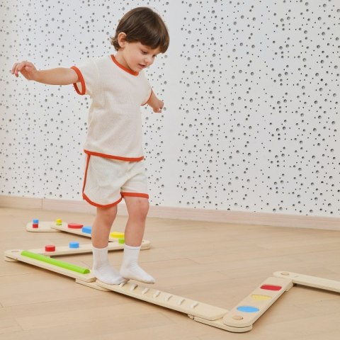 Viga Toys VIGA Drewniana Równoważnia Modułowa Tor Ścieżka Sensoryczna