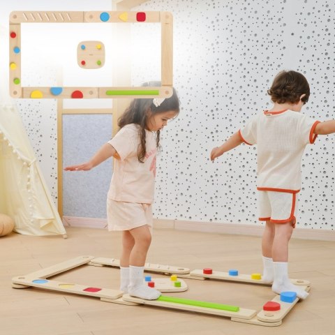 Viga Toys VIGA Drewniana Równoważnia Modułowa Tor Ścieżka Sensoryczna