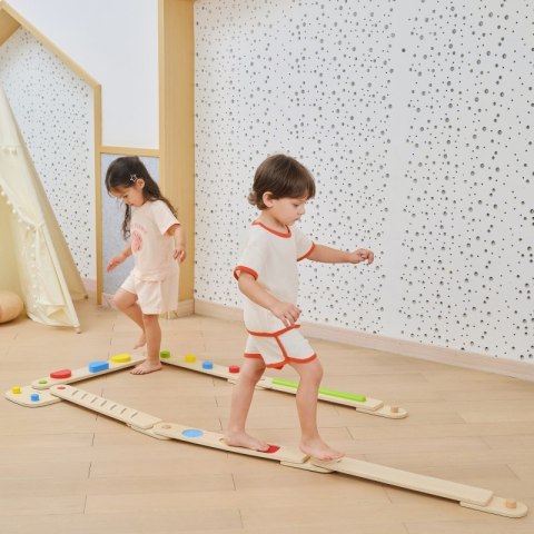 Viga Toys VIGA Drewniana Równoważnia Modułowa Tor Ścieżka Sensoryczna