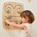 Viga Toys VIGA Drewniana Tablica Manipulacyjna Sensoryczna Labirynt Dotknij i Dopasuj