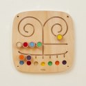 Viga Toys VIGA Drewniana Tablica Manipulacyjna Sensoryczna Labirynt Dotknij i Dopasuj