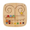 Viga Toys VIGA Drewniana Tablica Manipulacyjna Sensoryczna Labirynt Dotknij i Dopasuj