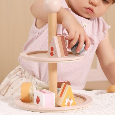Viga Toys VIGA Drewniany Stojak na Ciasto z Akcesoriami