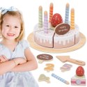 Viga Toys VIGA Drewniany Tort Urodzinowy do Krojenia