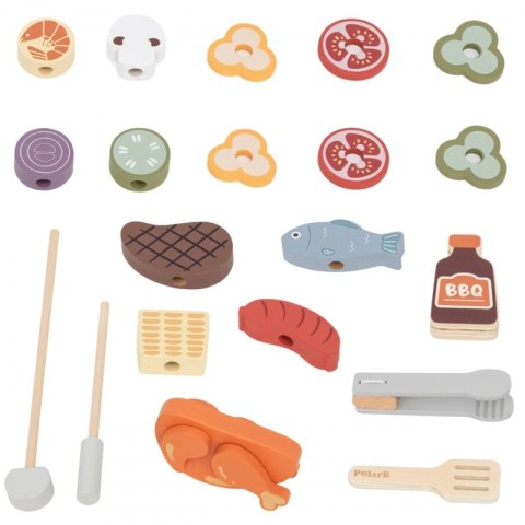 Viga Toys VIGA Drewniany Zestaw do Grillowania BBQ Grill